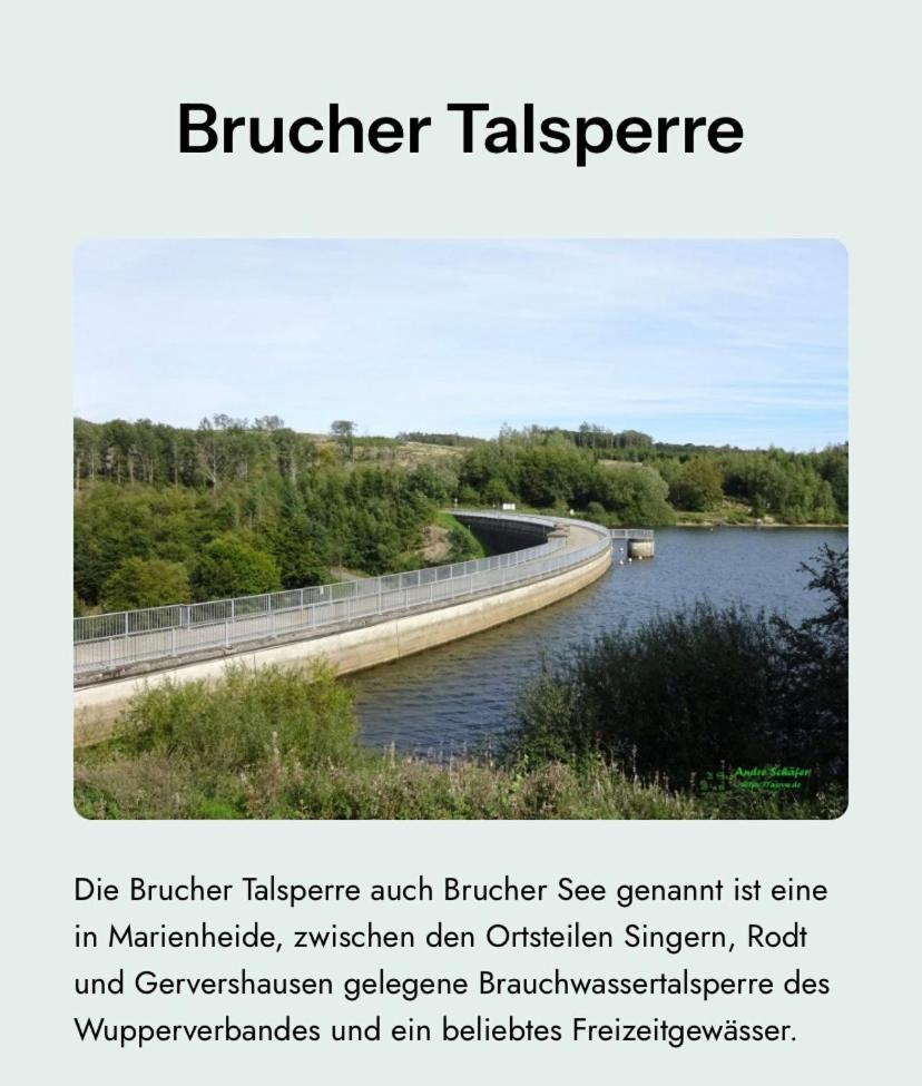 Bruchersee-Gummersbach Nord 마리엔하이데 외부 사진
